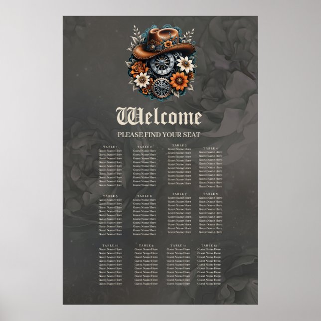 Blodväxlar: Steampunk cowboyen stil. Poster (Framsidan)