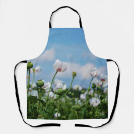 Bloeiend Papaver somneferum maanzaad bloemen.