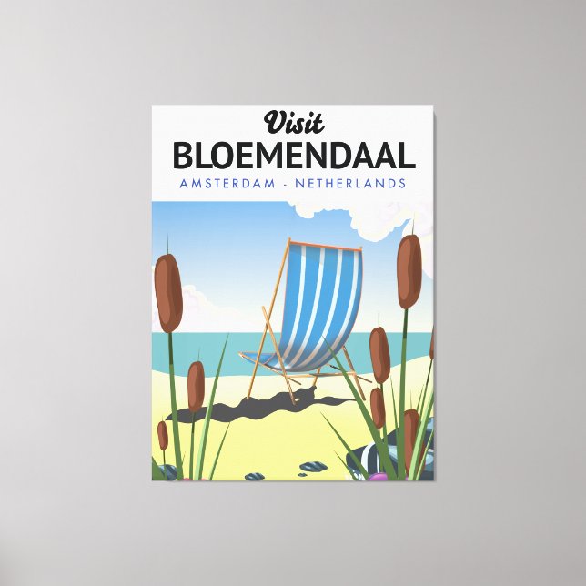 Bloemendaal Amsterdam Resa affisch Canvastryck (Framsida)