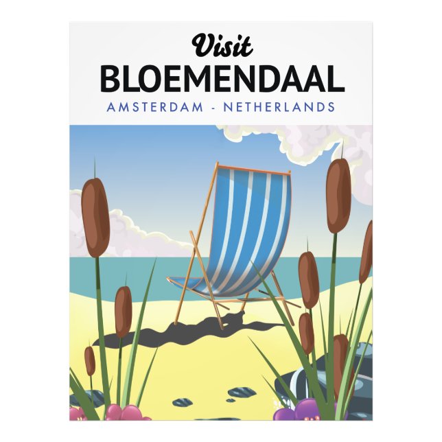 Bloemendaal Amsterdam Resa affisch Fototryck (Framsidan)