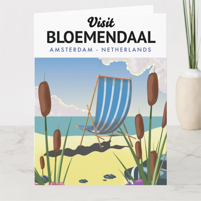 Bloemendaal Amsterdam Resa affisch Postkort Kort (Framsida)