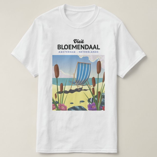 Bloemendaal Amsterdam Resa affisch T Shirt (Design framsida)