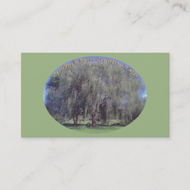 blogg- Affärskortet Crossbuck Farm Visitkort (Framsida)
