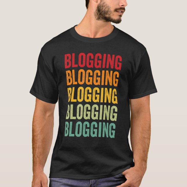 Blogg Blogg Hobbyist Rainbow Design T Shirt (Framsida)