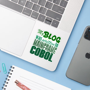 Blogg Var Kodad i COBOL – Retro Mainframe Utveckla Klistermärken