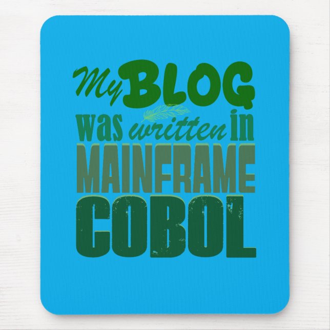 Blogg Var Kodad i COBOL – Retro Mainframe Utveckla Musmatta (Framsidan)