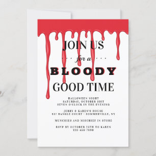 Bloggad Bra Halloween fest-inbjudan Inbjudningar