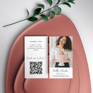 Bloggare Influencer Innehåll Creator Photo QR-kod Visitkort