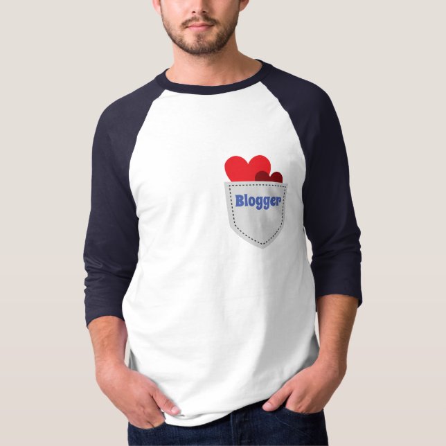 Bloggare kille t shirt (Framsida)