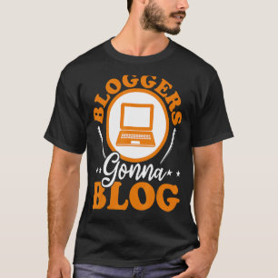 Bloggare kommer att Blogg Camera Social Media Infl T Shirt