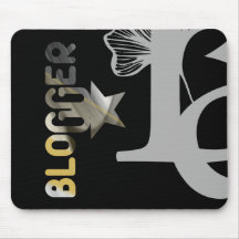 BLOGGARE Mousepad Trend Abstrakt Art Black White