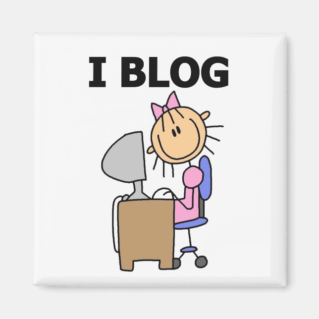 Bloggare och gåvor för flickor magnet (Framsidan)