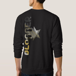 BLOGGARE Sweatshirt Trend Abstrakt Black White Gul