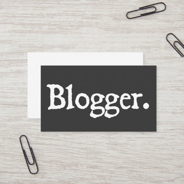 Bloggare Visitkort (Fram/Back In Situ)