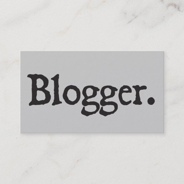 Bloggare Visitkort (Framsida)