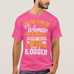 Bloggares Blogg Bloggning av frun Girlkompis T Shirt