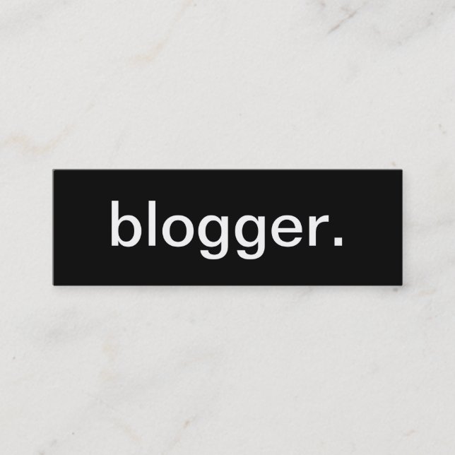 Bloggarevisitkort Mini Visitkort (Framsida)