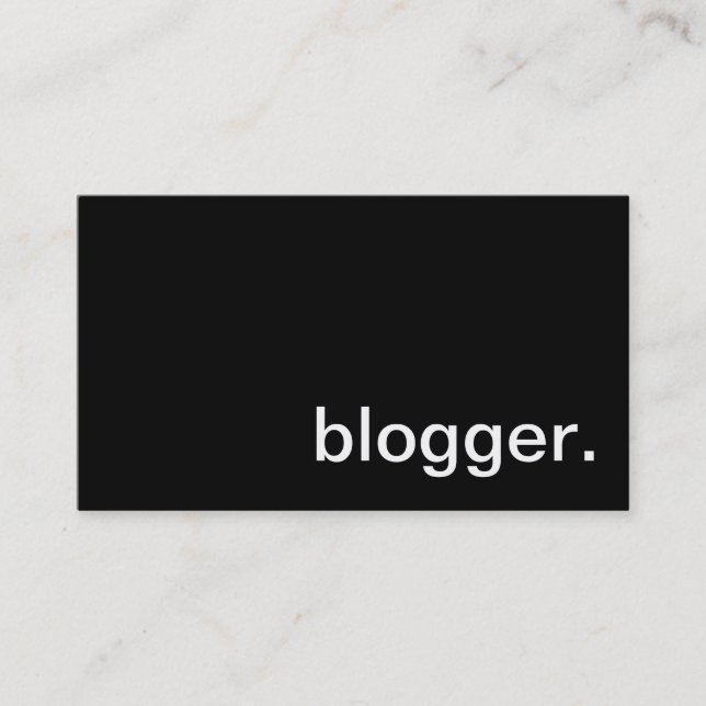 Bloggarevisitkort Visitkort (Framsida)