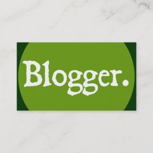 Bloggarevitbokstäver Visitkort