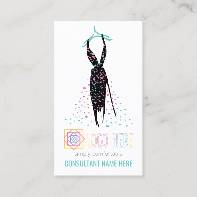 Bloggarn oberoende Mode-återförsäljare lägger till Visitkort (Framsida)