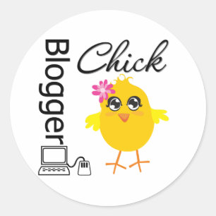 Bloggarns Chick Runt Klistermärke