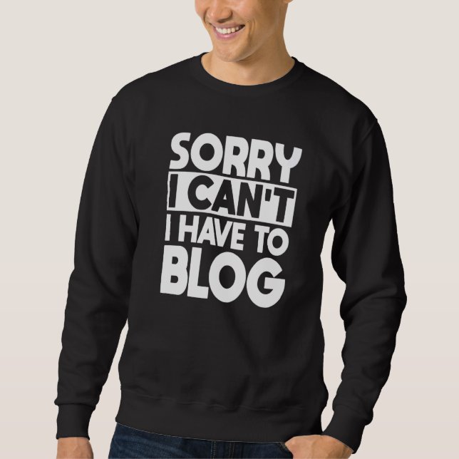 Bloggen Innehåll Creator i Blogg  för bloggare Wri Lång Ärmad Tröja (Framsida)