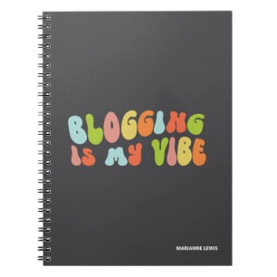 Bloggning är min syn, Groovy Colorful Personlig Anteckningsbok