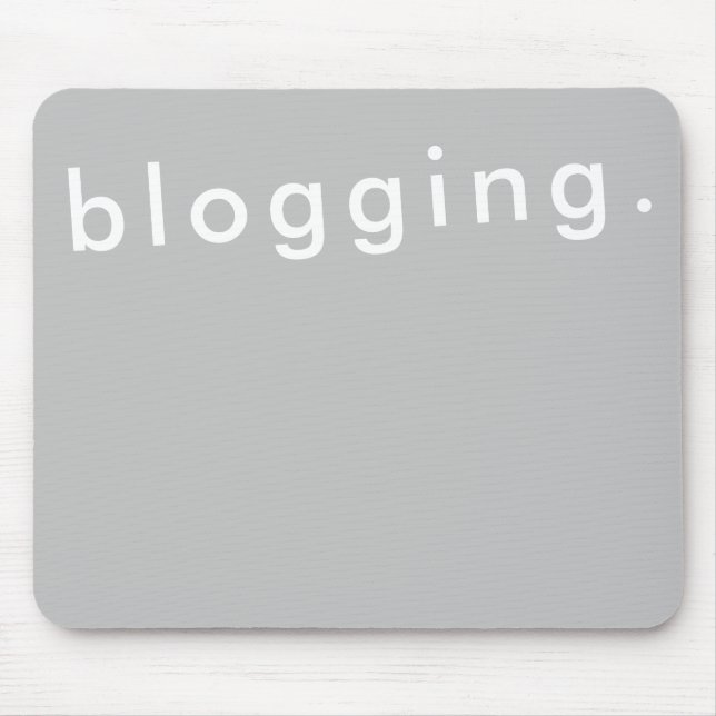 Bloggning för Bloggare - fetstilt modern Musmatta (Framsidan)