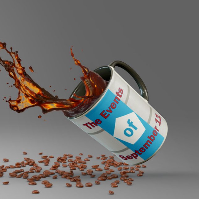 Bloggomslaget för händelserna den 11 september kaffemugg (Skapare uppladdad)