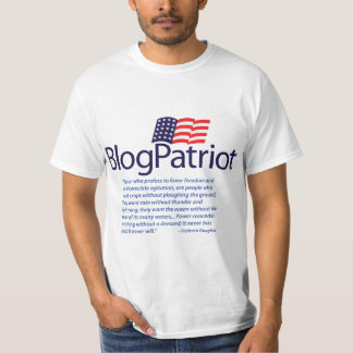 BlogPatriot Douglass citationstecken T-shirt