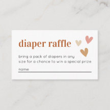 Blöja Lotteri Baby Shower Inbjudan Infogningskort