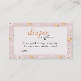 Blöja Lotteri En Liten Pumpa Höst Bebis Shower Tilläggskort