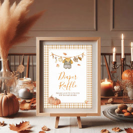 Blöja Lotteri Liten Pumpa Boho Höst Bebis Badring Poster