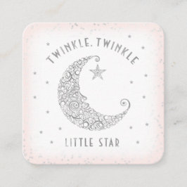 Blöja Lotteri Twinkle Little Star Baby Shower Rosa Tilläggskort