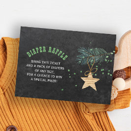 Blöja lotteri vinter baby shower infogningskort tilläggskort