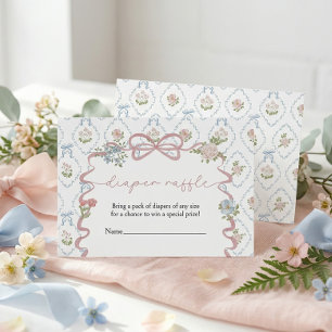 Blöja-Lotteriet Little Wildflower - Baby Shower Tilläggskort