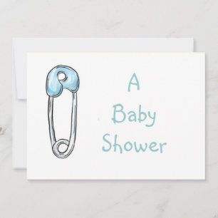 Blöjan klämmer fast, baby showerinbjudan inbjudningar