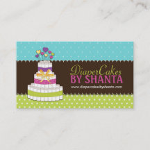 Blöjatårtavisitkortar