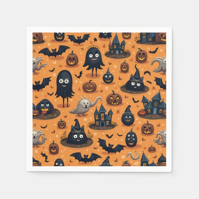 blöjor för halloween pappersservett (Framsidan)