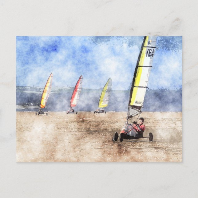 Blokart Tävla Competition Vykort (Framsida)