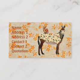 Blom- åsna- & ugglavisitkort visitkort