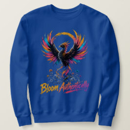 Blom Authentiskt Färgrik Fenix-grafik Lång Ärmad Tröja