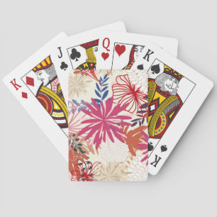 Blom- bakgrund 3 casinokort