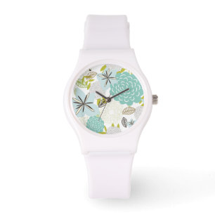 Blom- bakgrund 5 armbandsur
