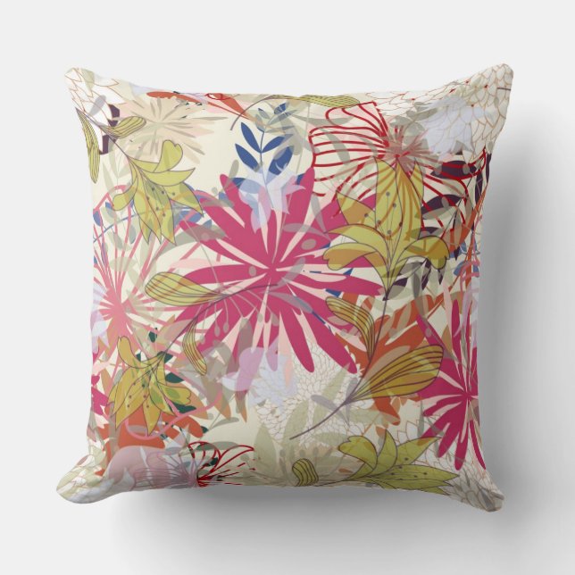 Blom- bakgrund 6 kudde (Framsida)