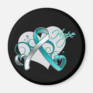 Blom- bandhopp - Cervical cancer Magnet