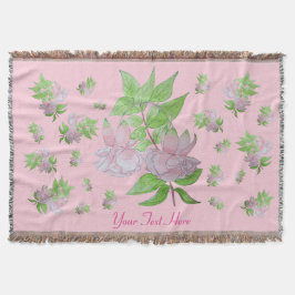 blom- bild av grupper av nätt rosa blommor mysfilt