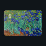 Blom- blått för Van Gogh Irisesvintage Badrumsmatta<br><div class="desc">Denna är oljemålningen "Irises" gjort i 1889 av den holländska post impressionistkonstnären Vincent Willem Van Gogh (1853-1890). Det är vår konstserienr. 68.</div>