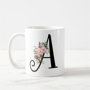 Blom- brev A, Monogramkonstmugg för vattenfärg Kaffemugg