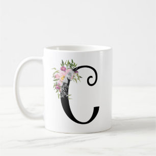 Blom- brev C, Monogramkonstmugg för vattenfärg Kaffemugg
